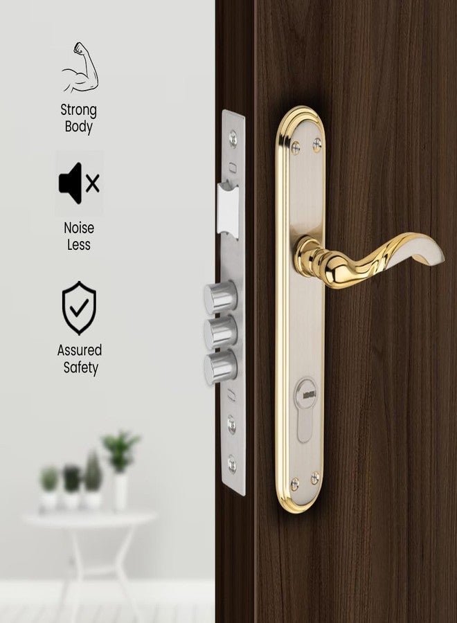 Link Lilly Mortise Lock |for Main & Internal Door in Home, Office, Hotel | 8 Inches Heavy Duty Handle Set with Both Side Key Access, 3 Keys |SS Finish|5 Years Warranty - Image 4